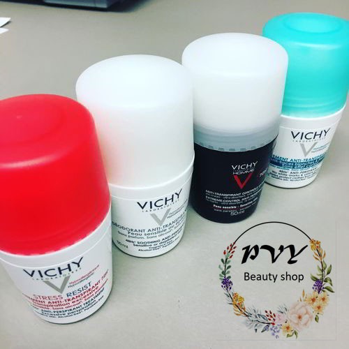 Lăn Khử Mùi Vichy Đỏ, Xanh. Khô Thoáng Diệt Khuẩn dưới cánh tay Detranspirant Intensif 72H #Pvy Beauty