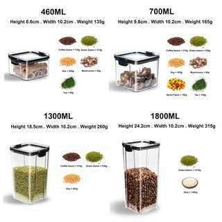 Hộp Đựng Hạt JUJIAJIA Kín Bằng Nhựa Trong Suốt Dùng Trong Nhà