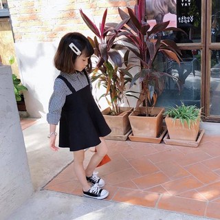 Set váy yếm liền cho bé