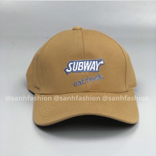 Mũ lưỡi trai thêu chữ SUBWAY Nón kết chất kaki cao cấp thời trang form unisex nam nữ K63