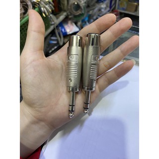 Jack chuyển đổi canon -XLR cái sang 6 ly đực- giá bán 1 chiếc