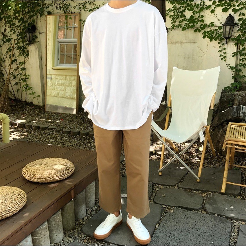 RYAN - Blank Long Sleeves Tee (trắng) | BigBuy360 - bigbuy360.vn