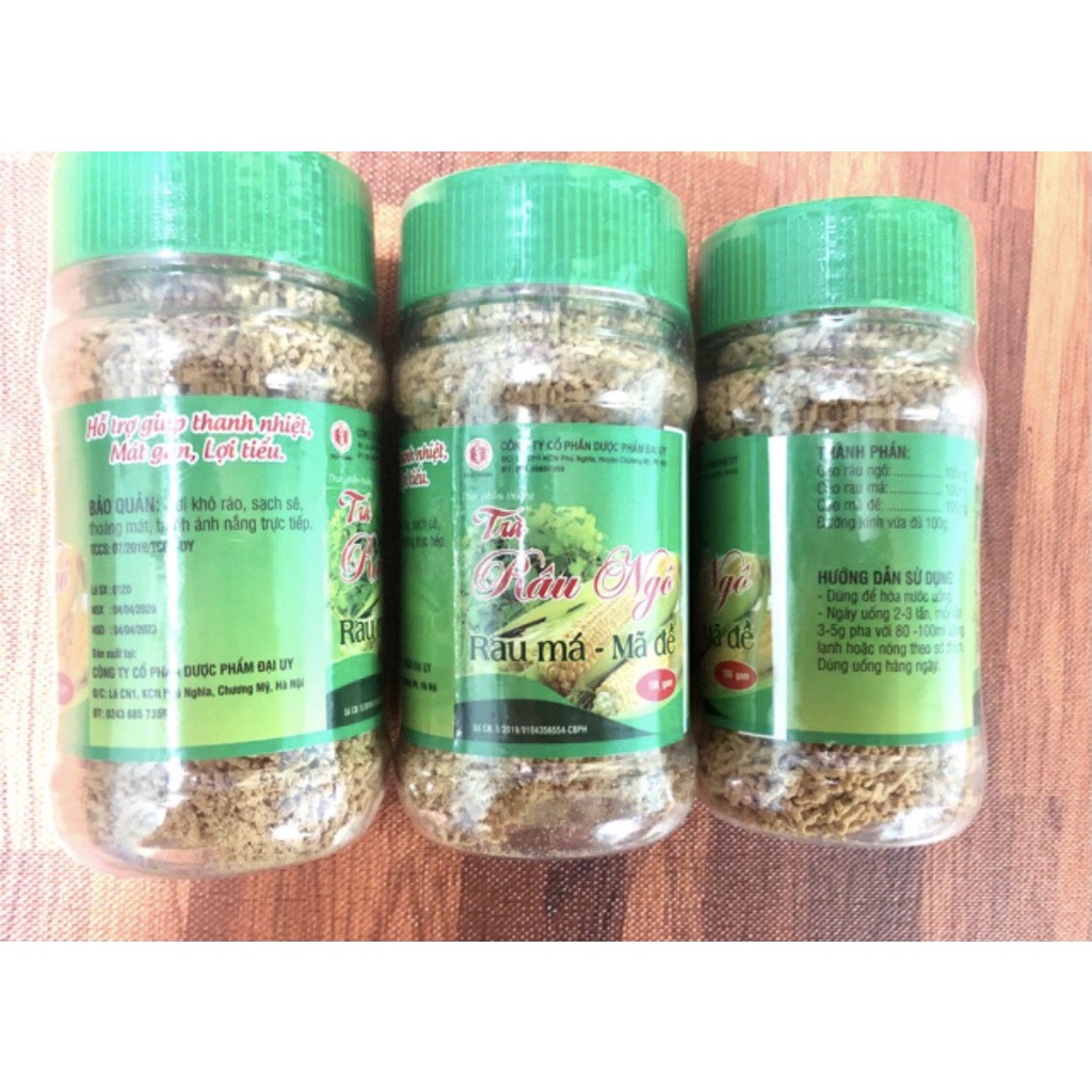 Trà dâu ngô rau má mã đề - Thanh nhiệt, giải độc, lợi tiểu