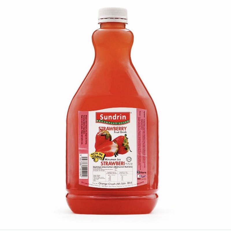 Nước Ép Trái Cây Sundrin Chai 2L (Đủ Vị)