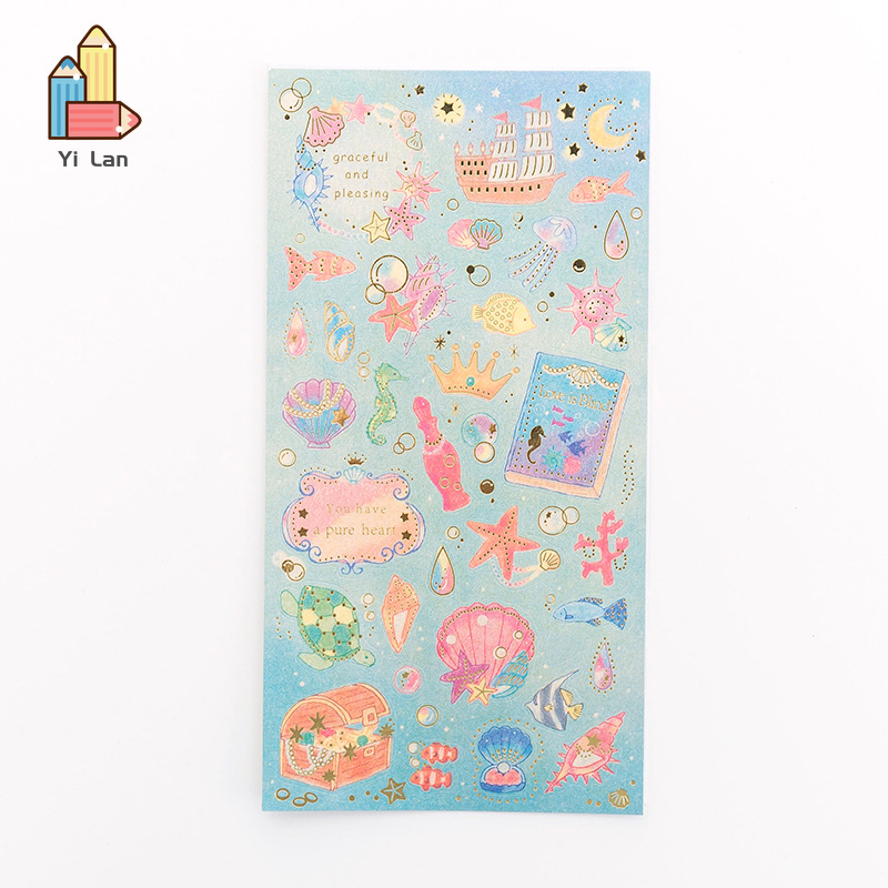 Hình Dán Họa Tiết Công Chúa Cổ Tích Trang Trí Nhật Ký Tự Làm Đa Dụng