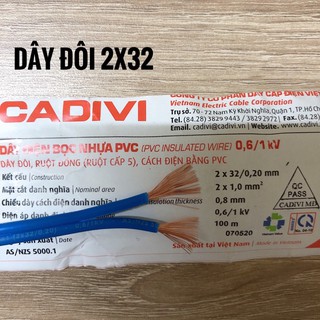 50m dây điên đôi 2x32 (2x1.0) cadivi