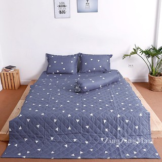 [Được chọn mẫu] Set chăn hè poly cotton siêu mềm mịn 5 món có chăn (Chát với shop nhé)