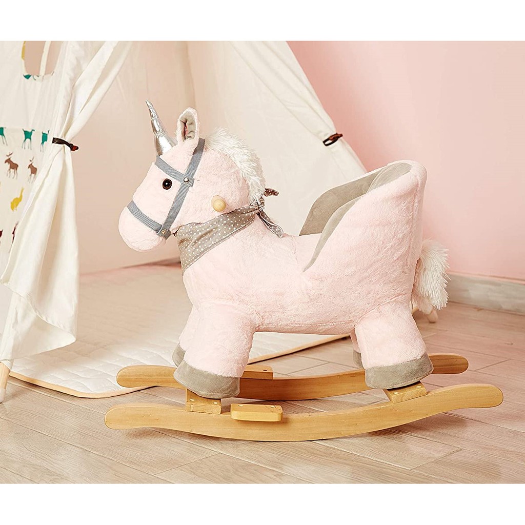Đồ chơi vận động cho bé 9 tháng trở lên - Ngựa gỗ bập bênh cho bé có nhạc Tiny love tuổi thơ cho con -001