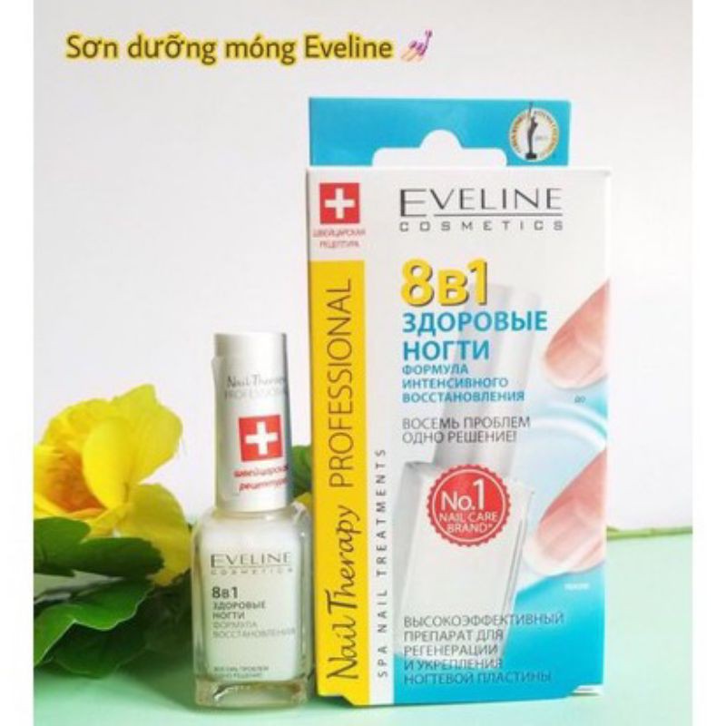 Dưỡng móng 8 in 1 eveline của Nga 12 ml