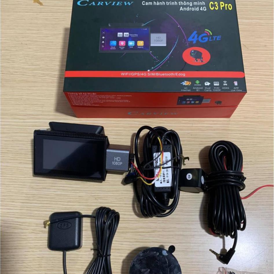 Camera hành trình android Carview C3 4G dẫn đường cảnh báo tốc độ giám sát từ xa [Giảm giá] | BigBuy360 - bigbuy360.vn