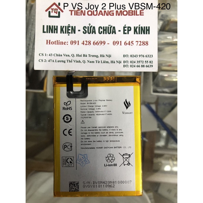 Pin Vsmart Joy2 / Joy 2 Plus VBSM-420