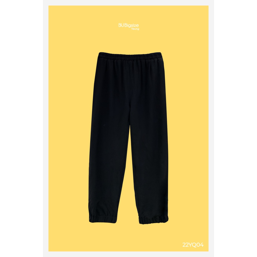 Quần jogger bo gấu BIGSIZE (55kg đến 95kg) - 22YQ04 - [BU Bigsize Young]