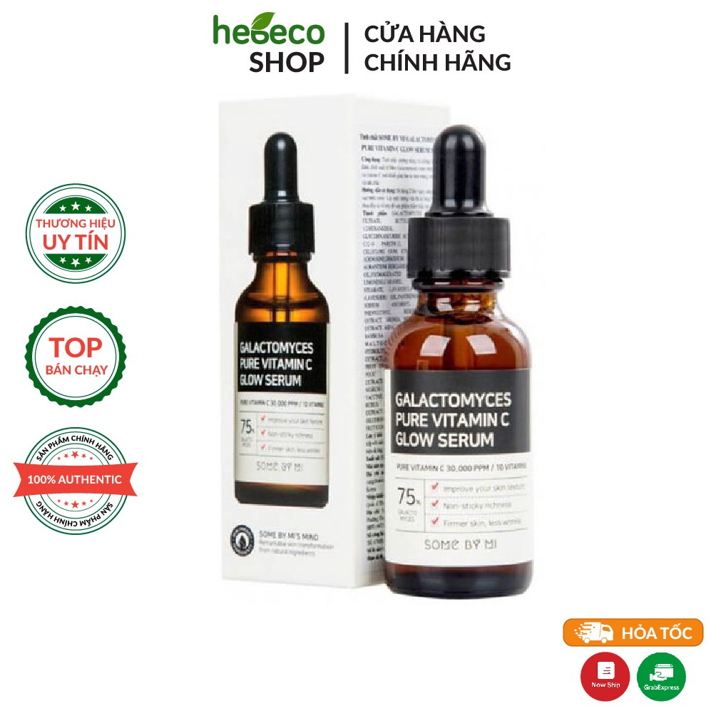 Tinh Chất Dưỡng Trắng Some By Mi Galactomyces Pure Vitamin C Glow Serum 30ml - Hàn Quốc Chính Hãng
