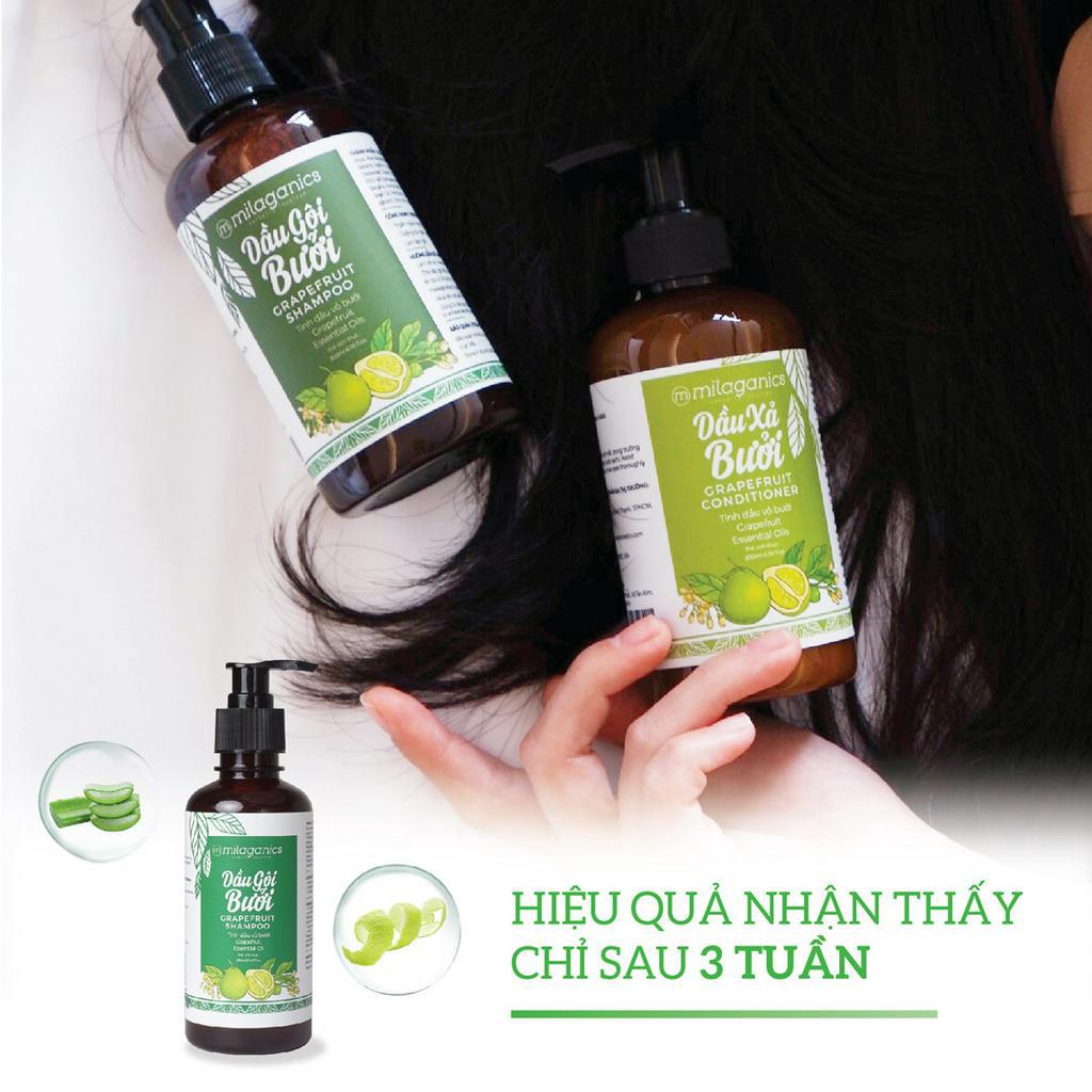 Dầu Gội Milaganics Tinh Dầu Bưởi Kích Thích Mọc Tóc 500ml Hasaki Sản Phẩm Chính Hãng