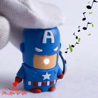 Móc Khóa Caption Đèn Led Marvel Avenger - MS122