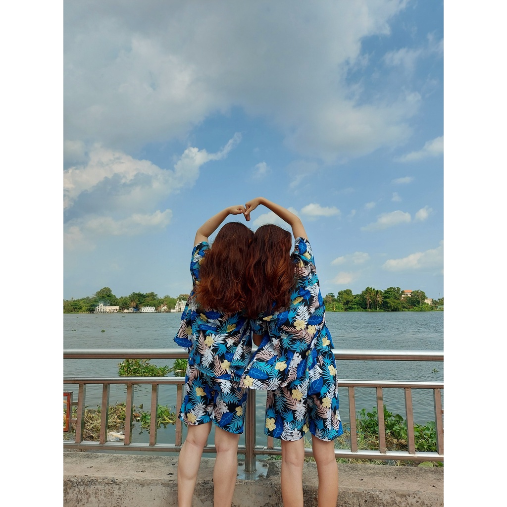 (chất kate thái 1 - kho HCM) bộ hoa lá đi biển, team - bộ hoa quả, trái cây big size - chuyên sỉ lẻ - nhuhuyen shop
