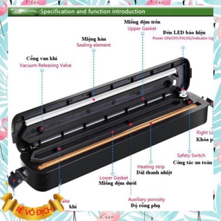 Máy hút chân không thực phẩm kèm hàn miệng túi vacuum sealer ngaitum1794