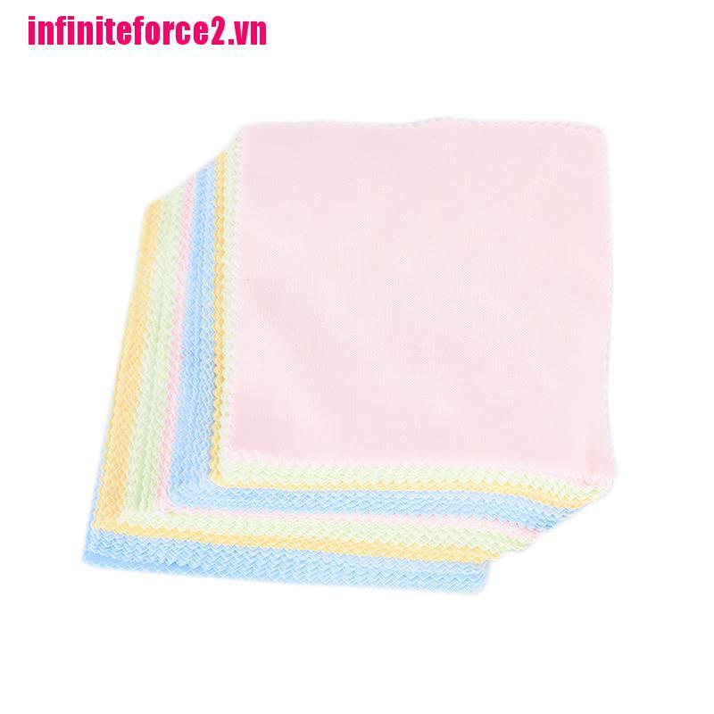 MICROFIBER (Force) 10 Miếng Vải Lau Mắt Kính Màn Hình Điện Thoại