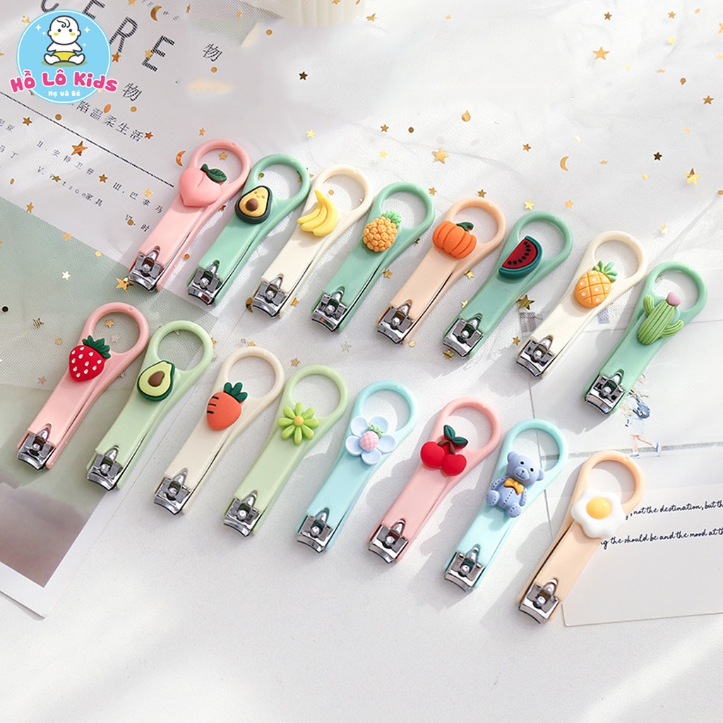 Bấm móng tay cute , dụng cụ cắt móng tay móng chân hoạt hình siêu dễ thương, làm móc khóa an toàn tiện dụng Hồ Lô Kids