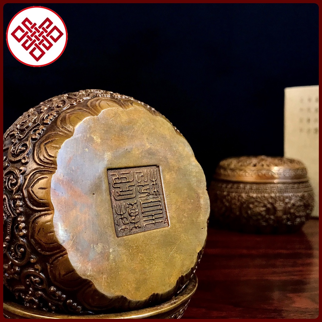 Lư Xông Trầm - Lư Hương Trang Trí Bàn Thờ - Đồ Thờ Cúng Mật Tông [Kim Cương Hỷ Lạc] Mẫu Mới