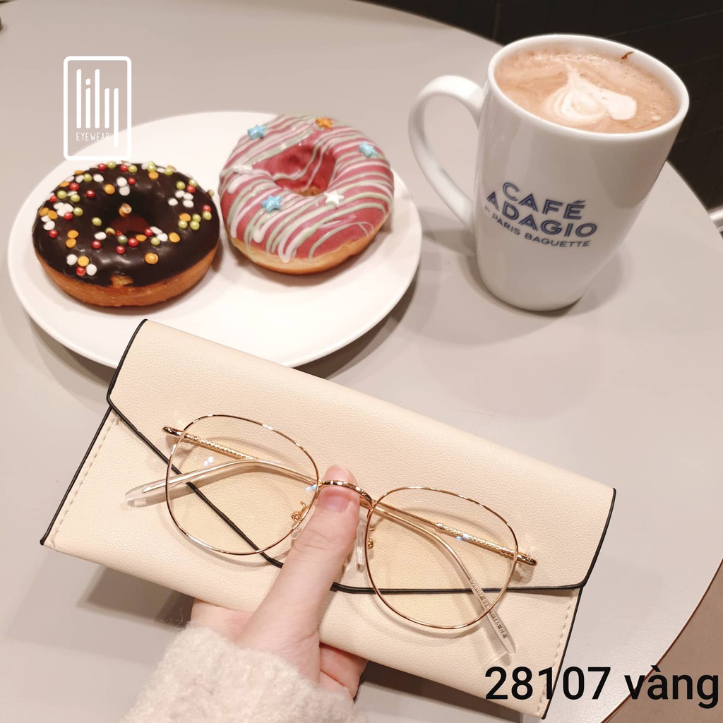 Gọng kính cận nam nữ Lilyeyewear chất liệu kim loại phụ kiện thời trang 28107 | BigBuy360 - bigbuy360.vn