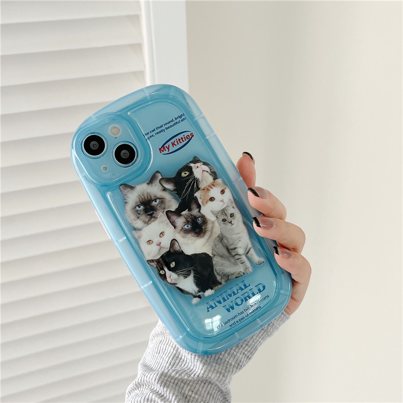 Ốp Điện Thoại Hình Mèo Hoạt Hình Dễ Thương Cho iPhone 14 13 12 11 Pro Max XS XR XSMAX