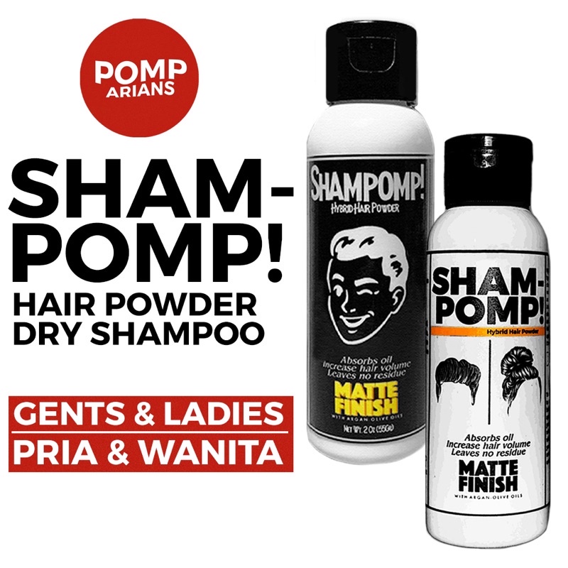 Shampomp! Bột Gội Đầu & Khô Tóc (Lược Và Dán)