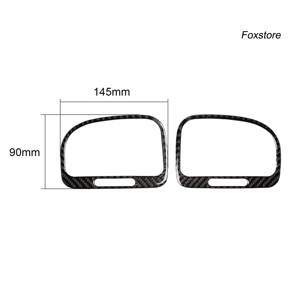 Bộ 2 Miếng Dán Trang Trí Lỗ Thông Khí Xe Hơi VW Golf 6 R MK6 08-12 Bằng Sợi Carbon