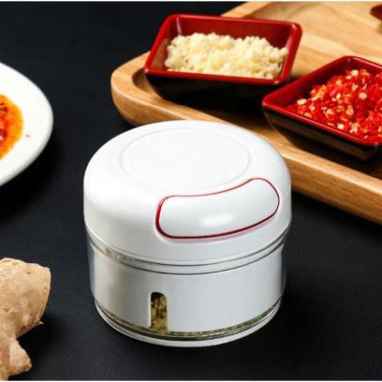 Dụng cụ xay tỏi ớt bằng tay Mini Food Chopper La'Home Tiện Dụng, Máy xay nhuyễn tỏi ớt hành gia vị cầm tay