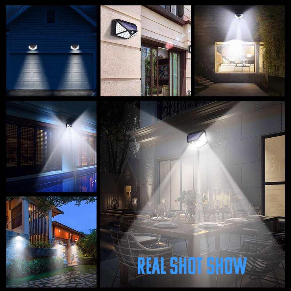 Set 4 Đèn Led 100 Bóng Sử Dụng Năng Lượng Mặt Trời Chống Thấm Nước Trang Trí Sân Vườn