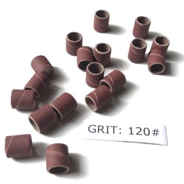 đầu chà nhám gắn trục 9.5mm grit 120