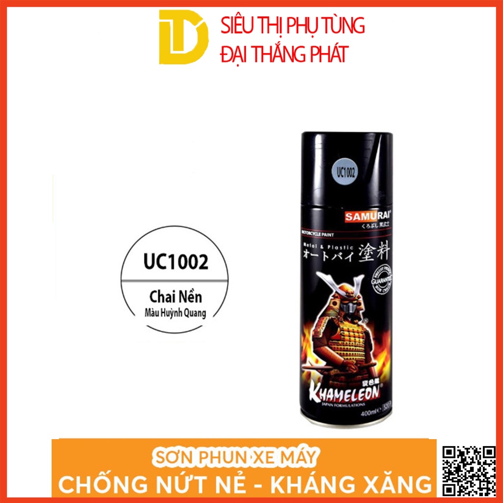 Sơn Samurai, sơn xịt xe máy màu, Nền Trắng Huỳnh Quang UC1002