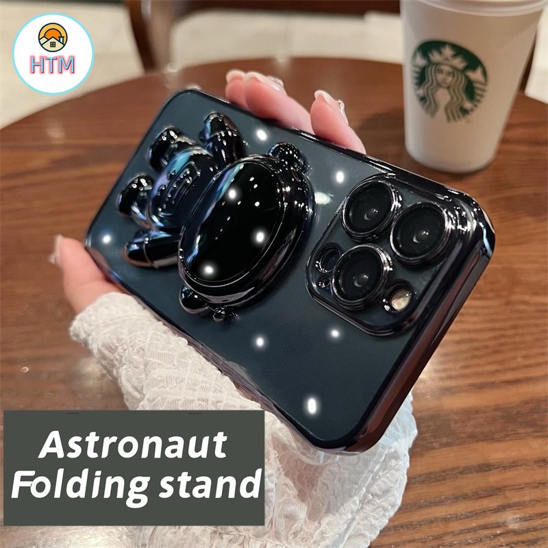 Ốp Lưng TPU DẻO Trong SuốT HìNh Phi HàNh Gia Cho iPhone 13 12 Pro Max 11 Pro XS Max X 7 8 Plus