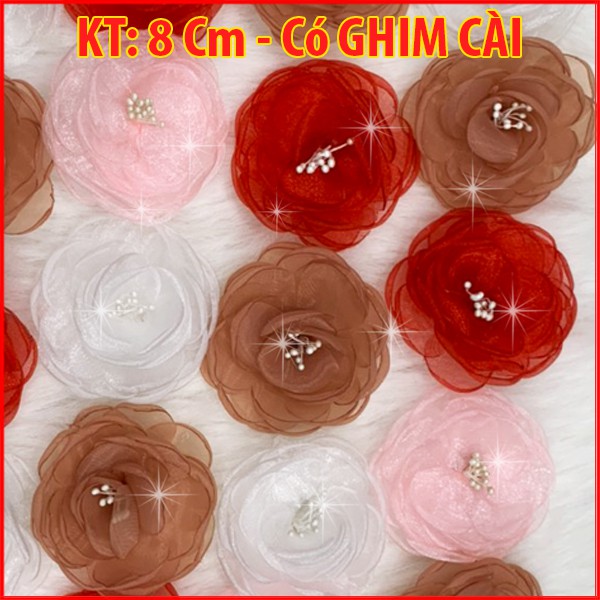 GOTI Tag Hoa Cài Áo Có Ghim Handmade Phụ Kiện Trang Trí Dành Cho Nữ - CH007 CH004