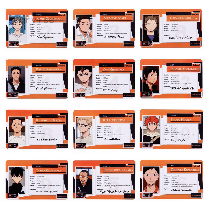 Thẻ ảnh PVC hình nhân vật Anime