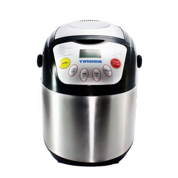 Máy Làm Bánh Mì Tiross TS821 - 2 Lbs, Chống Dính, 12 Chương Trình Nướng