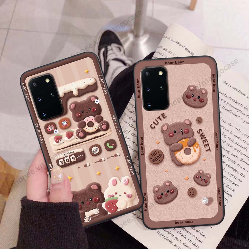 Ốp lưng Samsung S20 / S20 Plus / S20+ hình gấu, thỏ, đồng hồ cute dễ thương