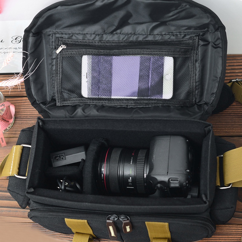 Túi Vải canvas Đựng Máy Ảnh canon Cỡ Lớn Tiện Dụng