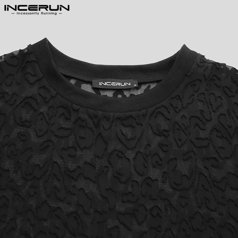 Áo Tay Dài INCERUN Dáng Rộng Họa Tiết Da Báo Thời Trang Cho Nam | BigBuy360 - bigbuy360.vn