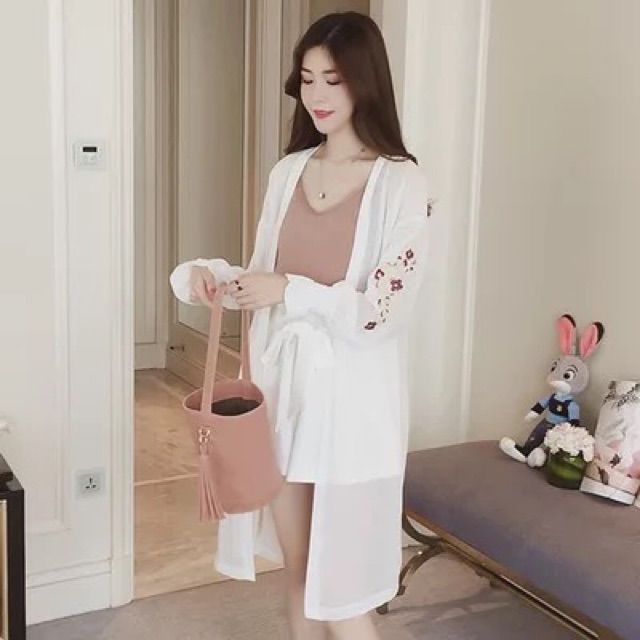 Áo khoác ngoài đi biển+tặng set hoa tai 😍 | BigBuy360 - bigbuy360.vn