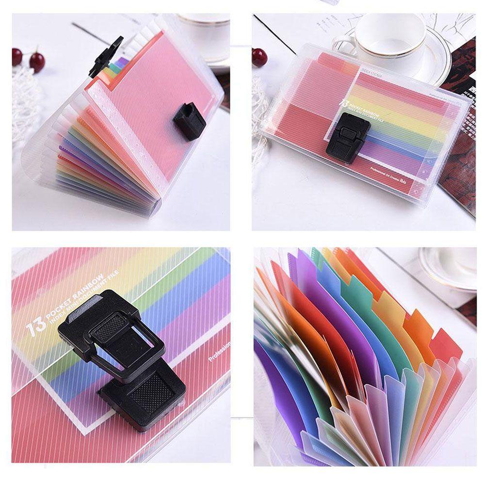 Túi Đựng Hồ Sơ 13 Ngăn Khổ A6 Thời Trang Tiện Lợi Cho Văn Phòng