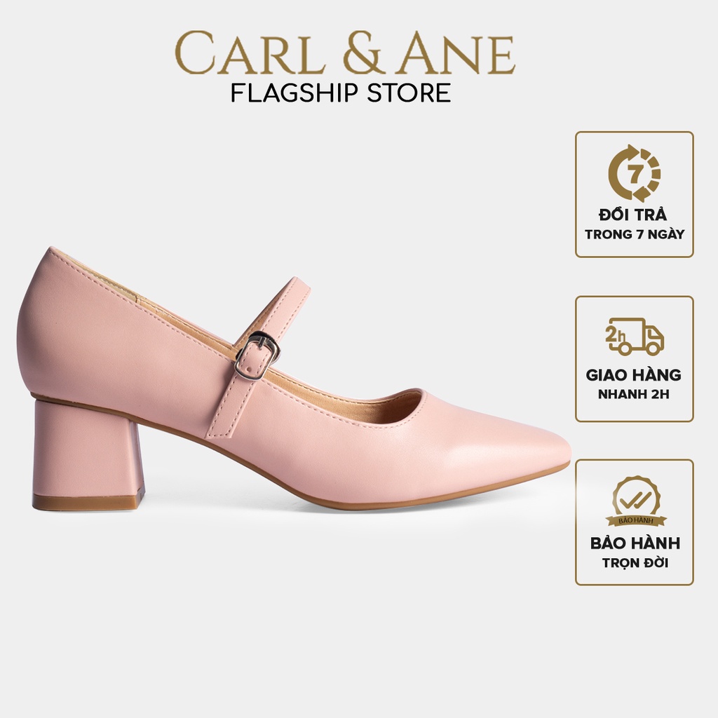 Carl &amp; Ane - Giày cao gót cao 5cm màu hồng _ CP003