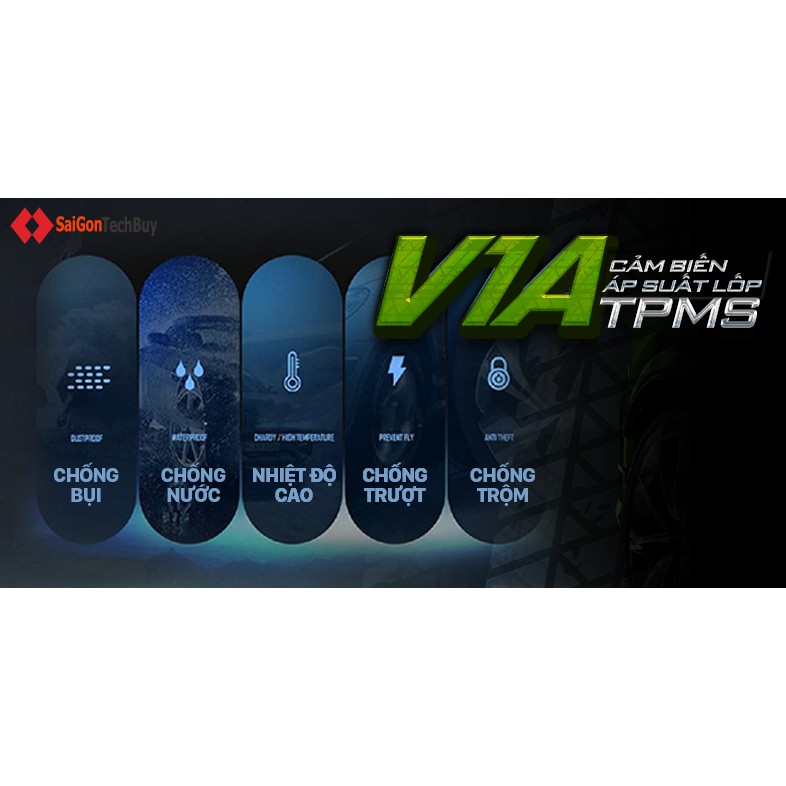 Bộ Cảm biến Áp suất lốp VietMap V1-A [hàng chính hãng- giá tốt]