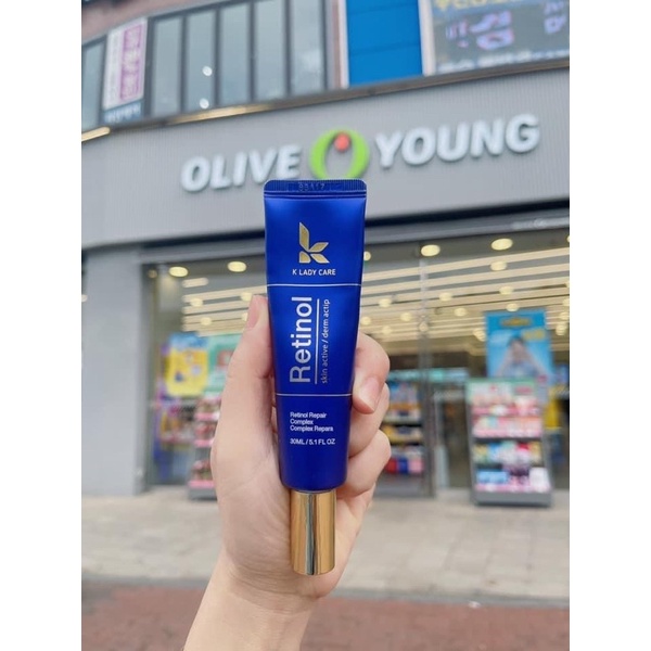 Kem dưỡng chống lão hoá căng bóng da retinol tráng gương K Lady care hàn quốc