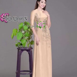 Vải áo dài in 3D cả bộ