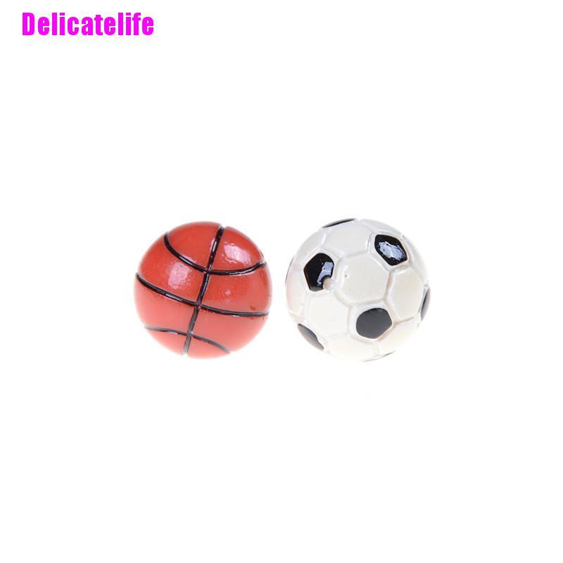 Quả Bóng Đá Và Bóng Rổ Mini Tỉ Lệ 1: 6 / 1: 12 Trang Trí Nhà Búp Bê