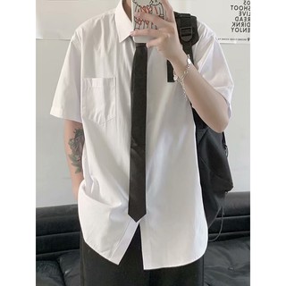 [OD] Áo sơ mi ngắn tay Nam Hàn Quốc tặng cà vạt [kèm ảnh thật]