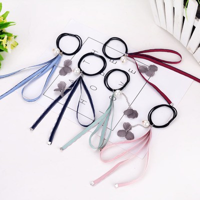 dây cột tóc hoa rơi mẫu 01