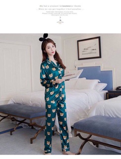 Bộ Pijama gấu tay dài 