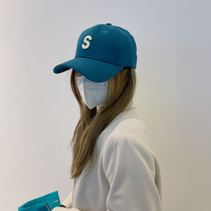 S Mũ Lưỡi Trai Cứng Màu Hồng In Chữ Phong Cách Hàn Quốc Dễ Phối Đồ Thời Trang Xuân Hè Dành Cho Bạn Nữ